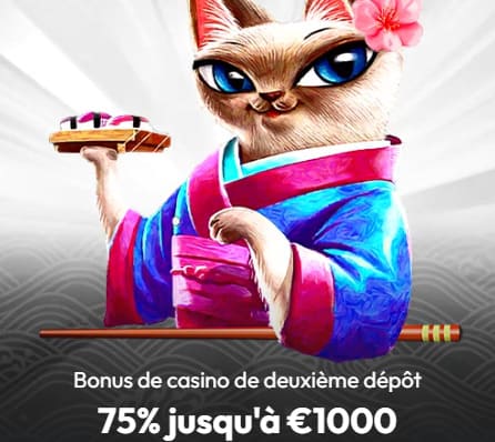 Sushi Casino bonus deuxieme dépôt