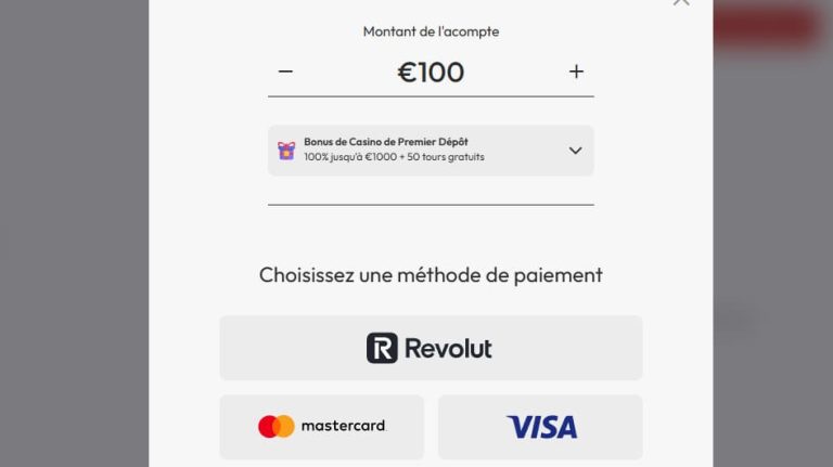 Sushi Casino moyens paiement